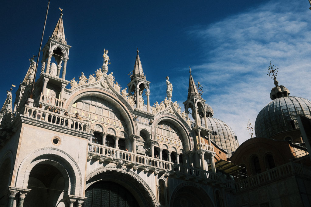 View of the face of the Basilica di San Marco