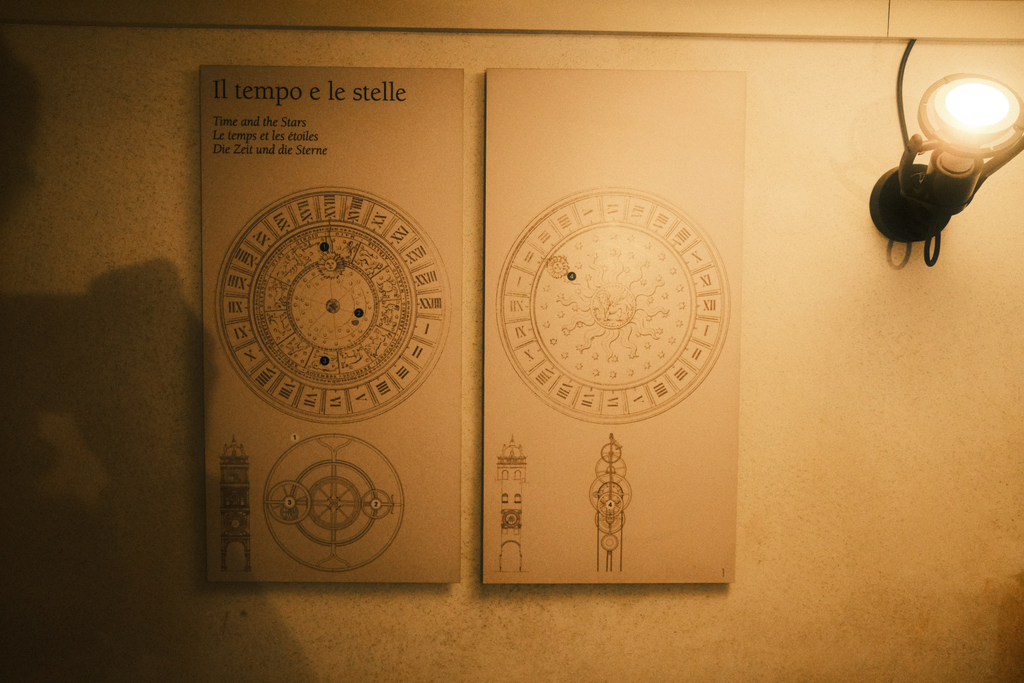 Diagrams of the faces of the clock tower