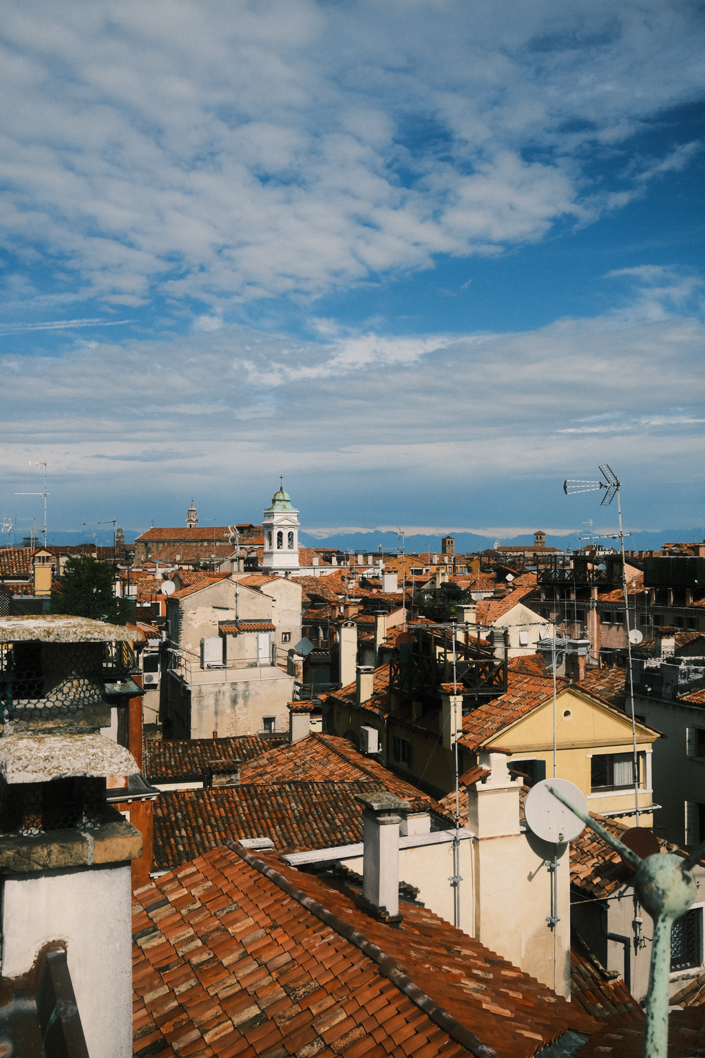 The Venecian skyline from the balcony of the clock tower