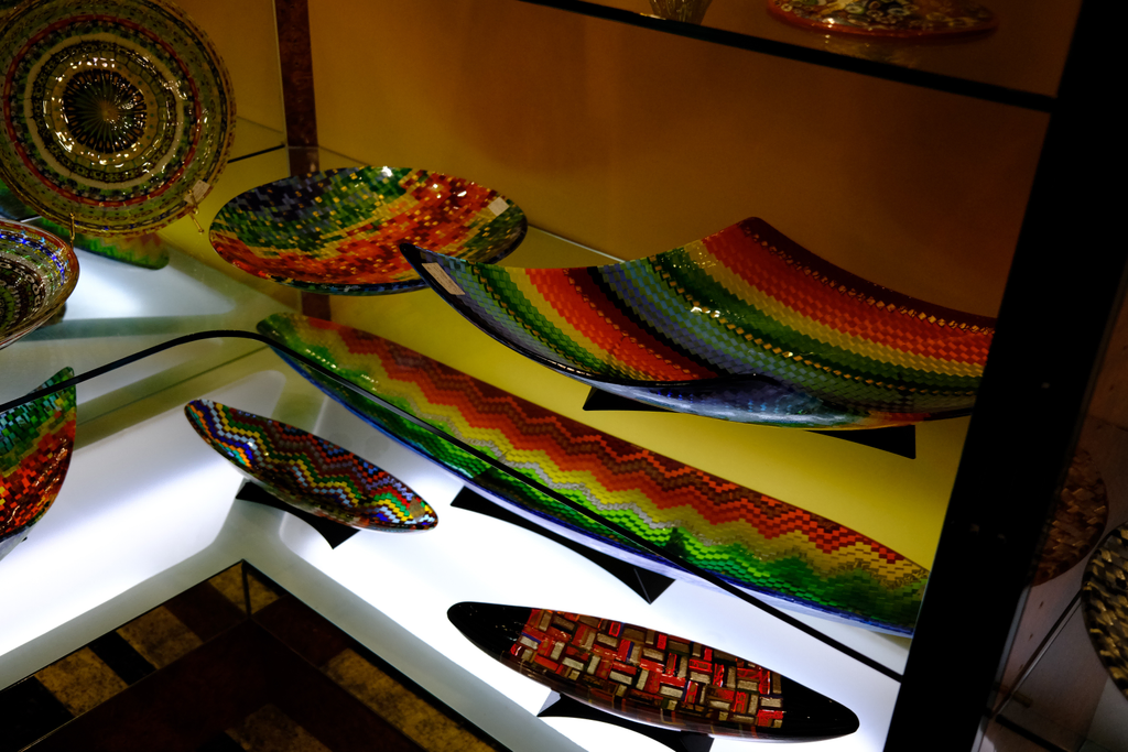 Rainbow mosaic glass