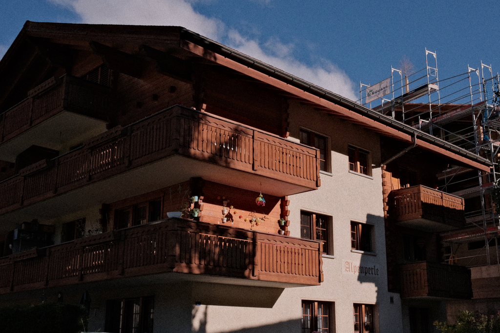 A home lit by dramatic morning light