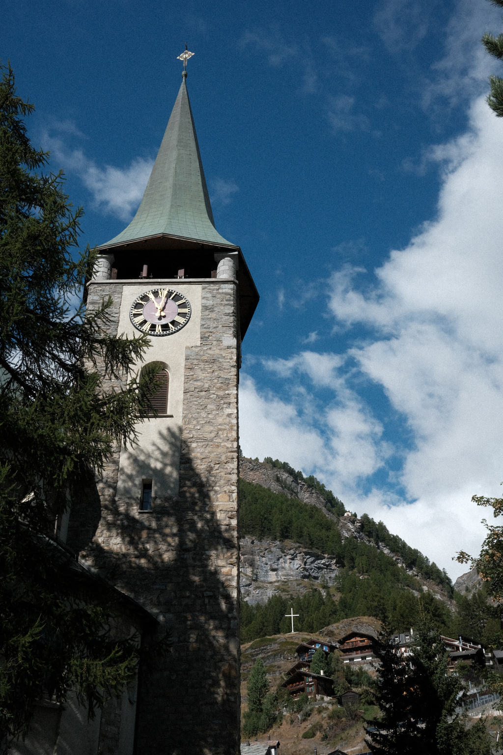 The bell tower of Zermatt