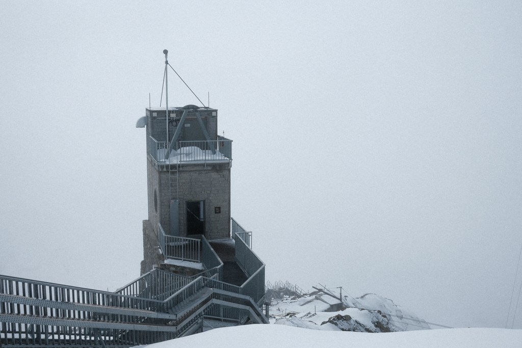 The entrance to the observation platform at Zermatt Glacier Paradise