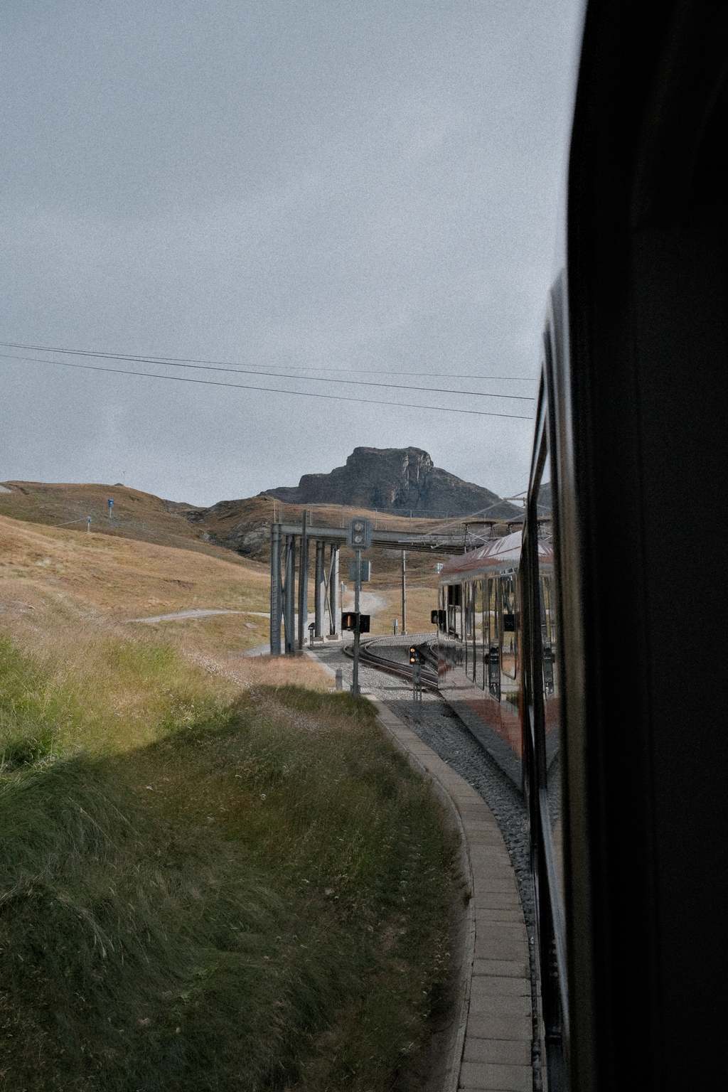 The Gornergrat railway above the treeline