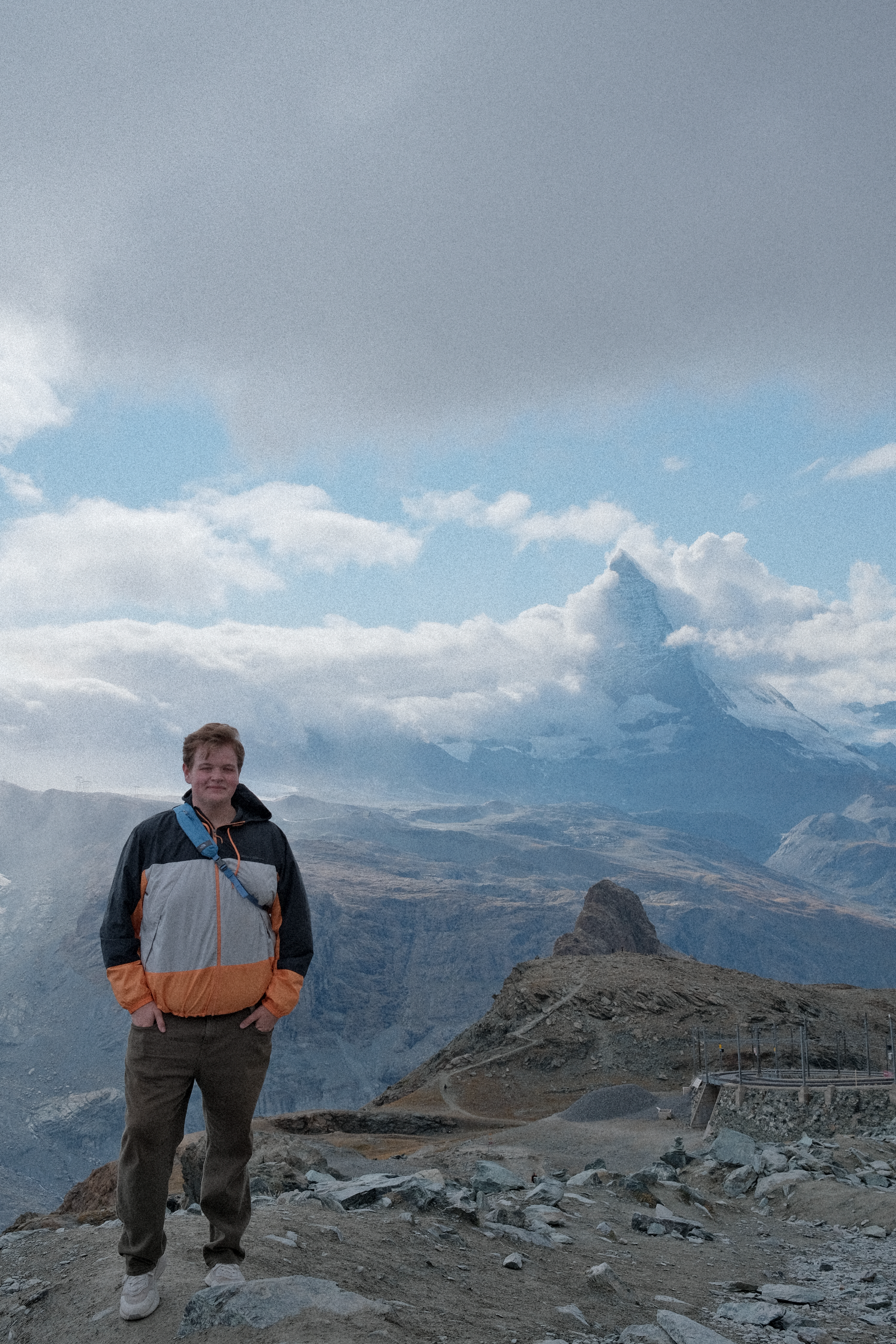 Sean at the base of Gornergrat with the Matterhorn