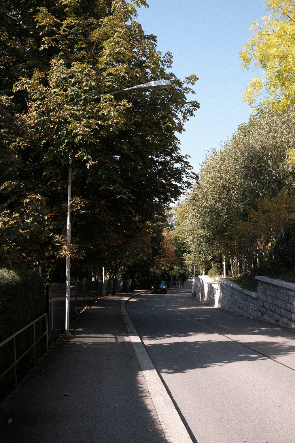 Looking down Kurhausstrasse towalds Waldhaus Dolder station