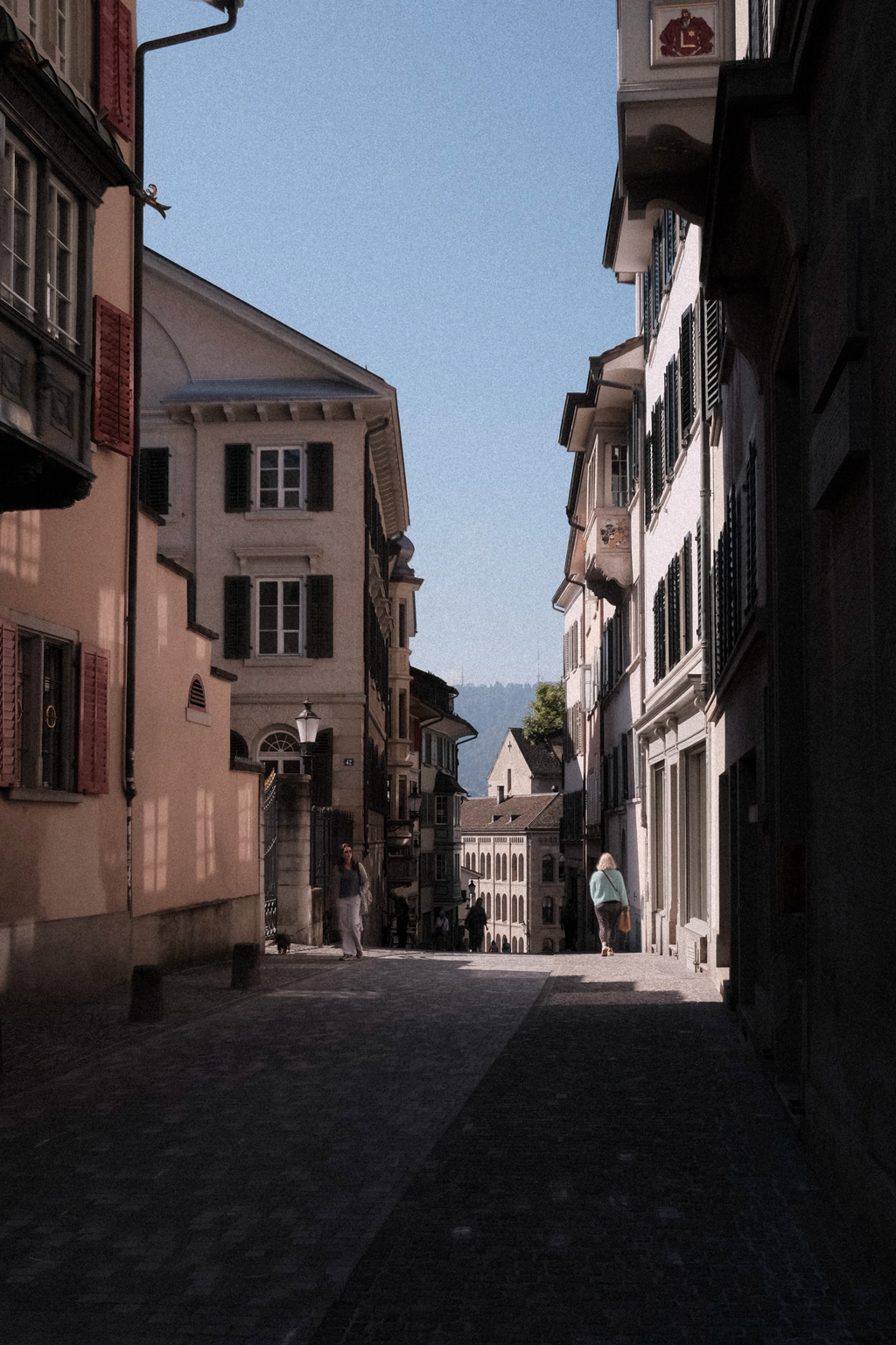 Looking down Kirchgasse towards Grossmünster