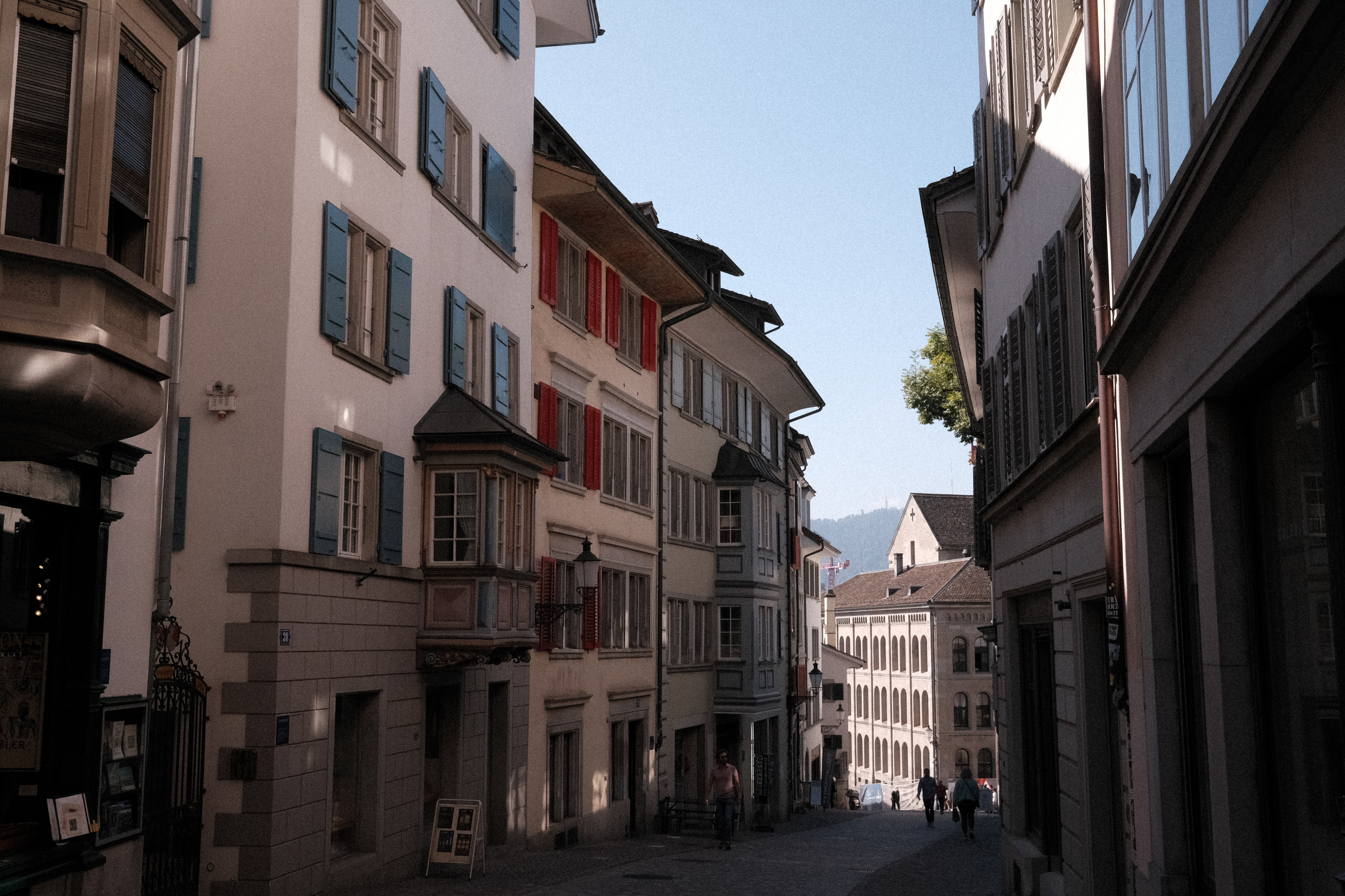 Looking down Kirchgasse towards Grossmünster